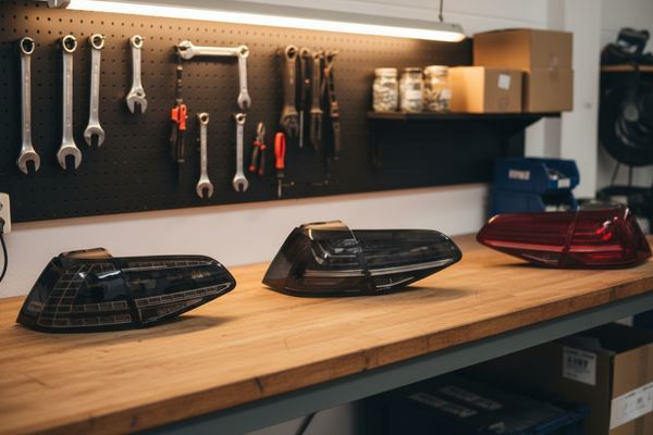 Golf 7 Rückleuchten auf Tisch